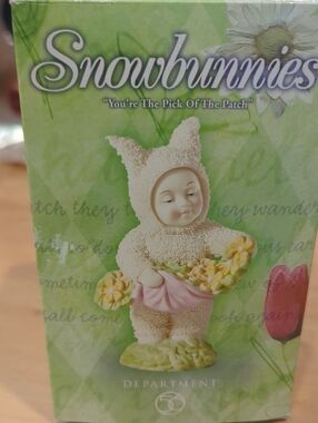 Department 56 Snowbunnies Figurine You're The Pick Of The Patch